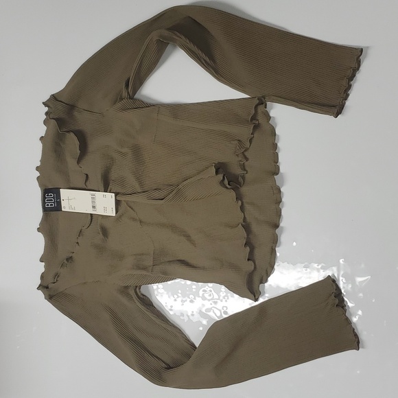 BDG Urban Outfitters Seamless Elise Womens Long Sleeve Top - Picture 5 of 7